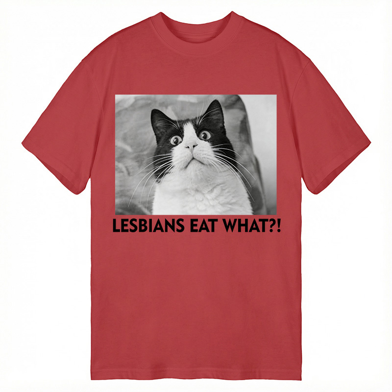 Modecanvas LESBIANS EAT WHAT!? DTG Printing Classic T-Shirt-modecanvas