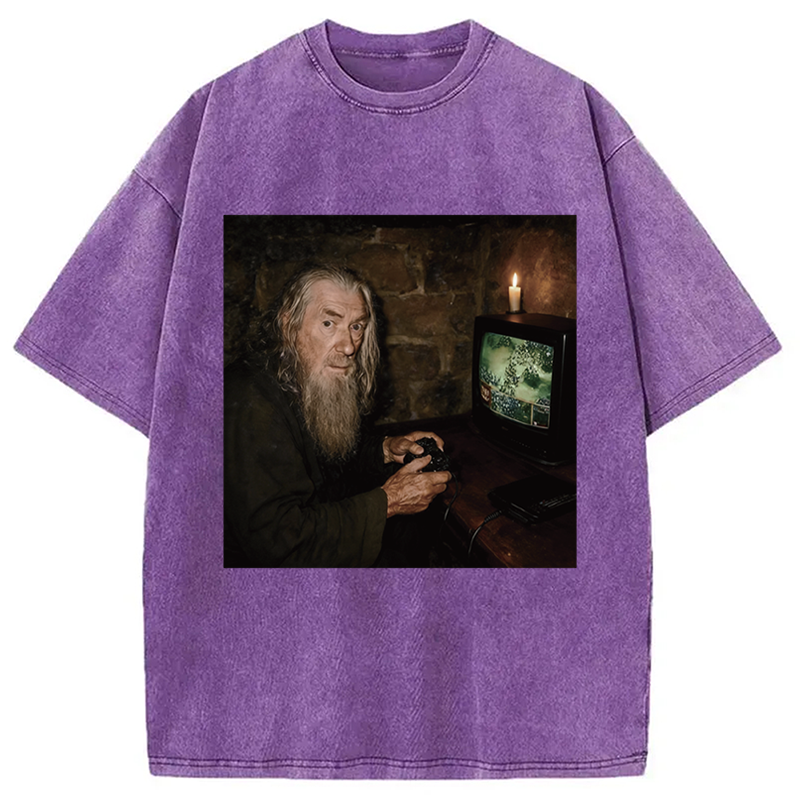 Modecanvas Gamer Wizard Washed T-Shirt