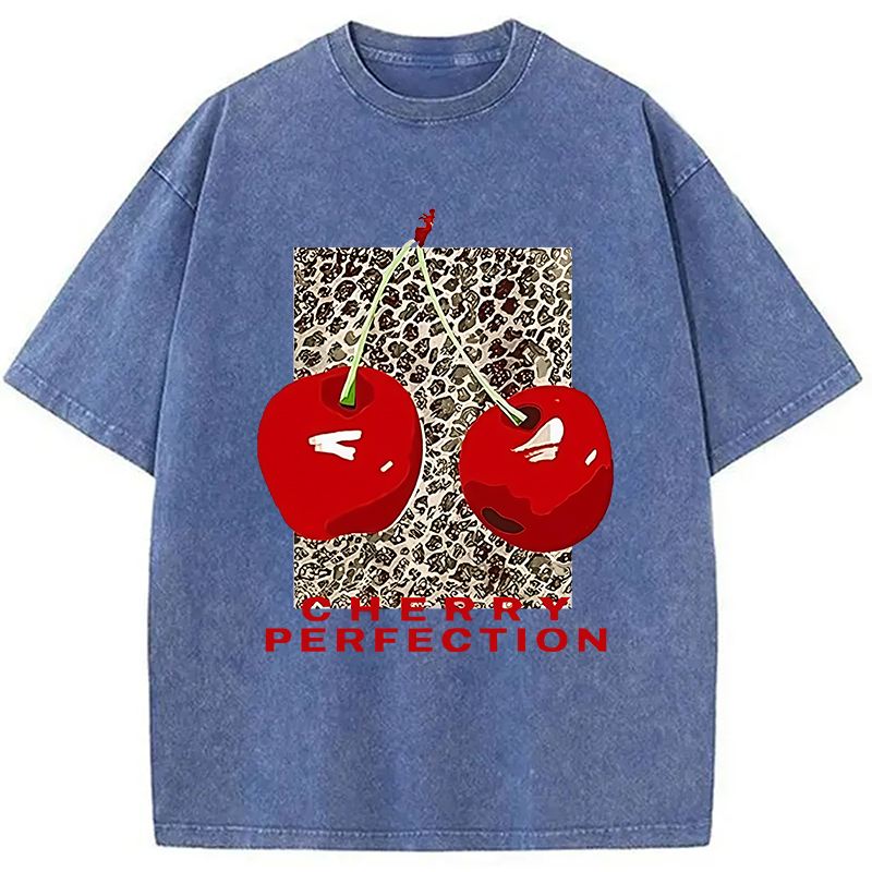 Modecanvas Cherry Perfection Washed T-Shirt