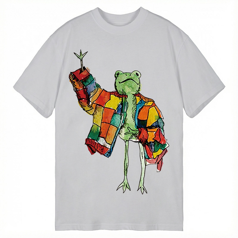 Modecanvas Stylish Frog DTG Printing Classic T-Shirt-modecanvas