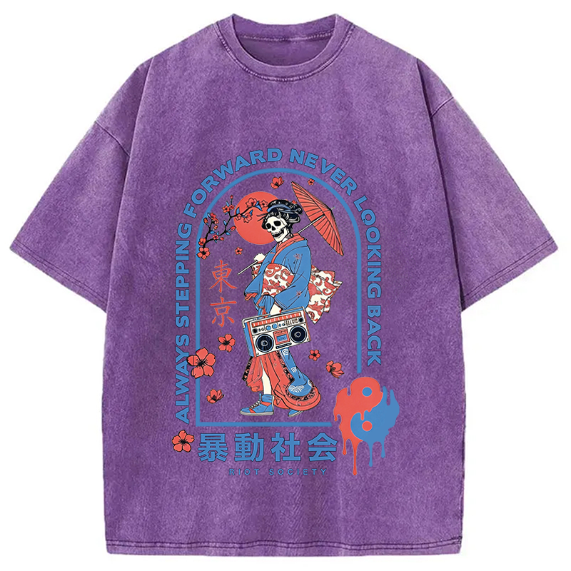 Modecanvas Riot Society DTG Printing Washed T-Shirt