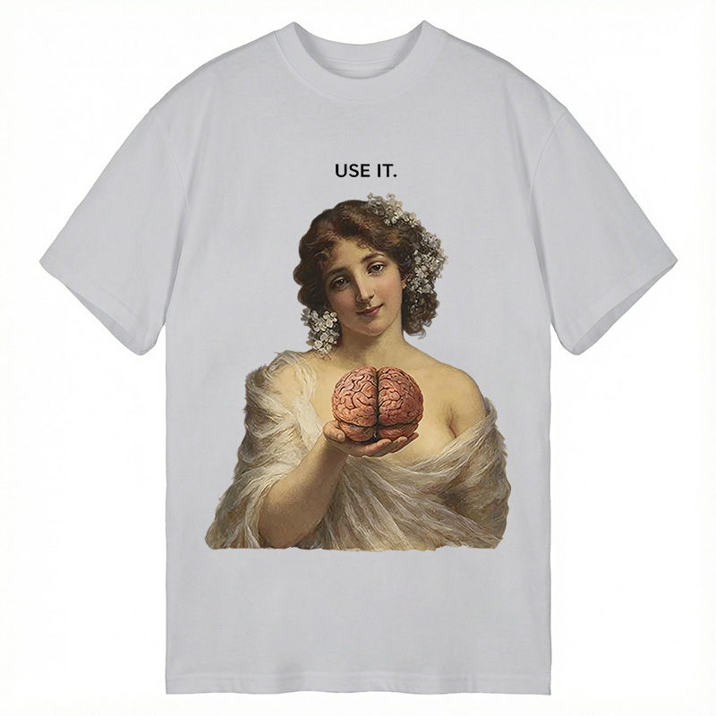 Modecanvas Use Your Brain DTG Printing Classic T-Shirt-modecanvas