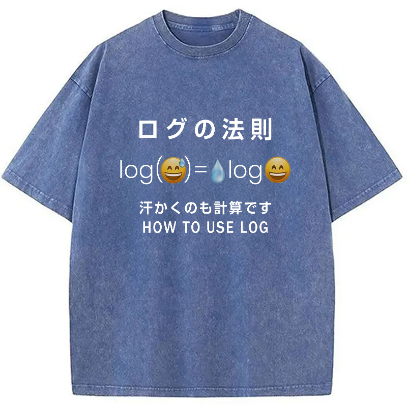 Modecanvas Funny How To Use Log Washed T-Shirt