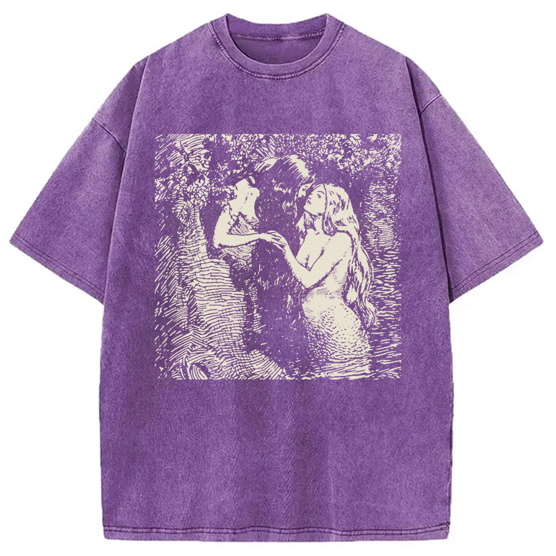 Modecanvas The Nymph and the Dryad DTG Printing Washed T-Shirt