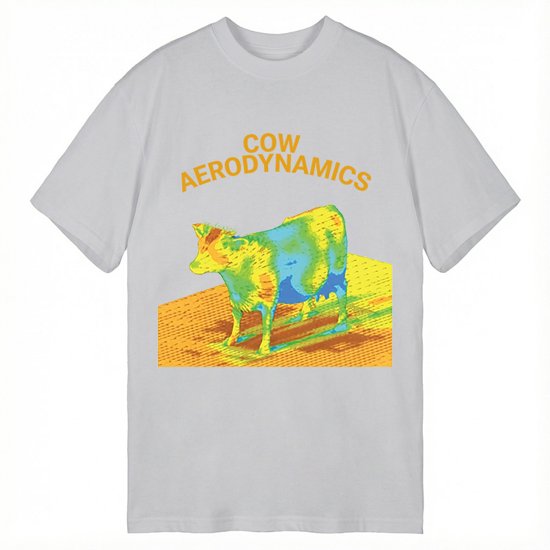 Modecanvas Cow Aerodynamics DTG Printing Classic T-Shirt-modecanvas