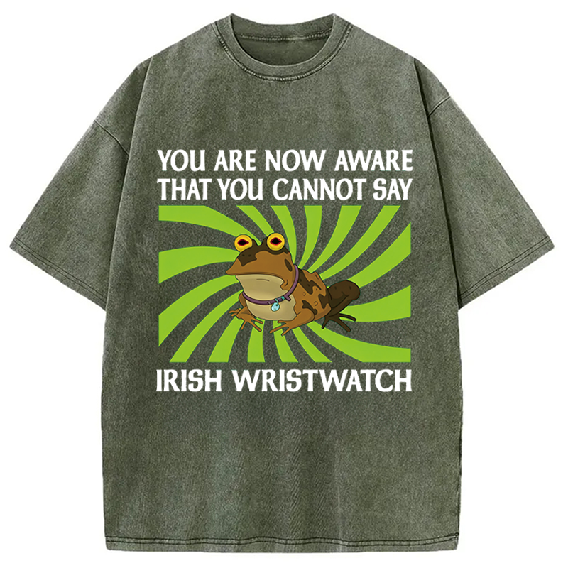 Modecanvas IRISH WRISTWATCH Washed T-Shirt-modecanvas