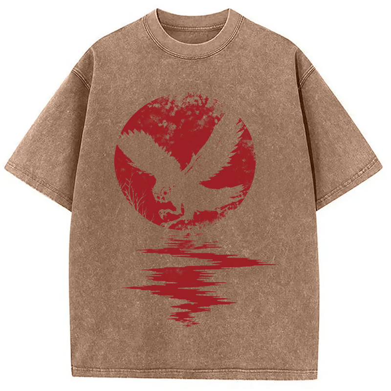 Modecanvas The Hunter DTG Printing Washed T-Shirt-modecanvas