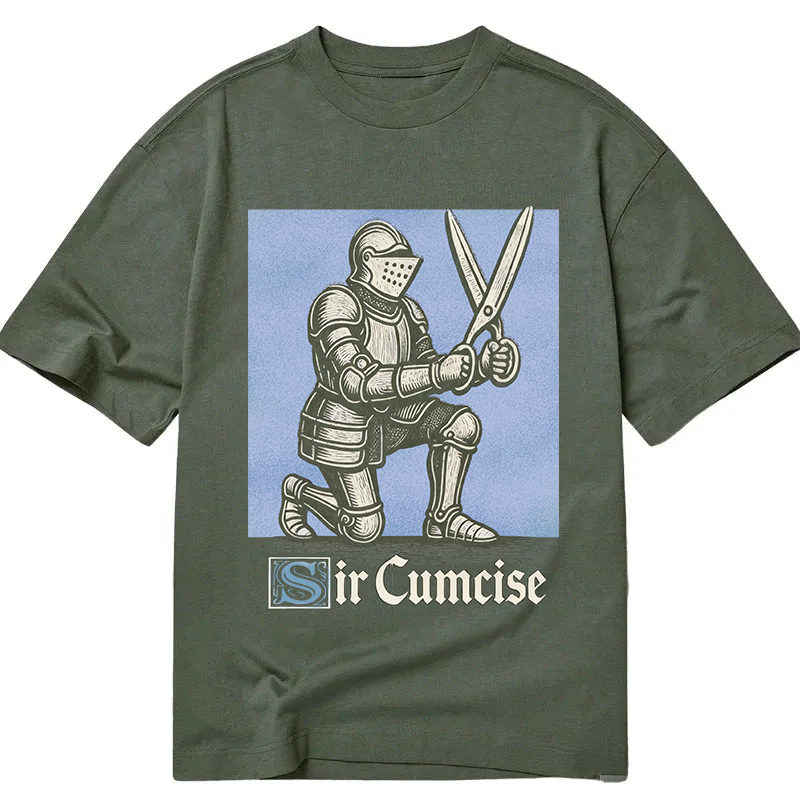 Modecanvas Funny Knight Meme DTG Printing Classic T-Shirt-modecanvas