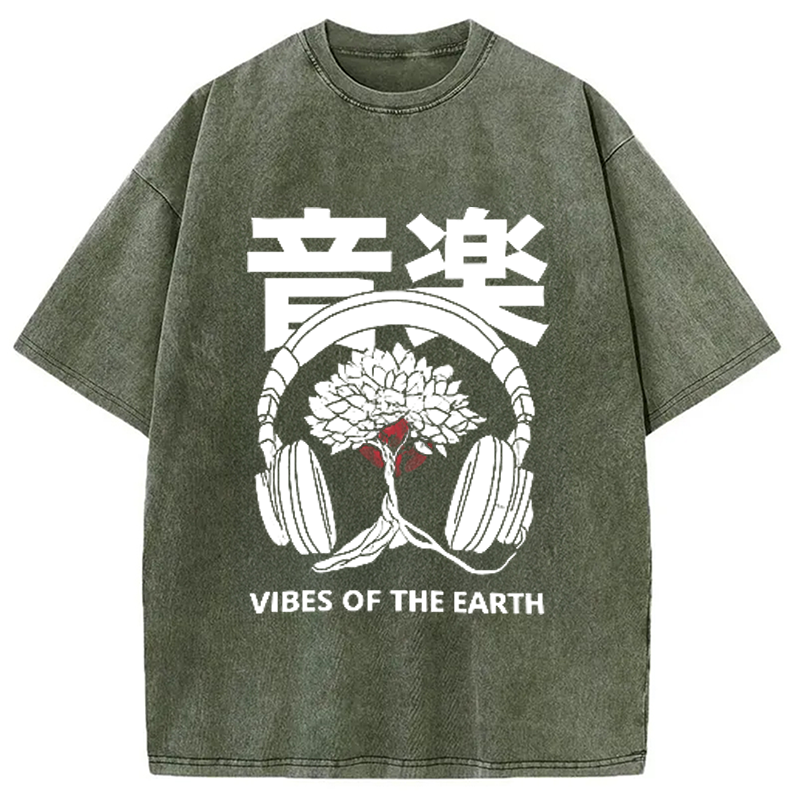 Modecanvas Music DJ Hip Hop Washed T-Shirt