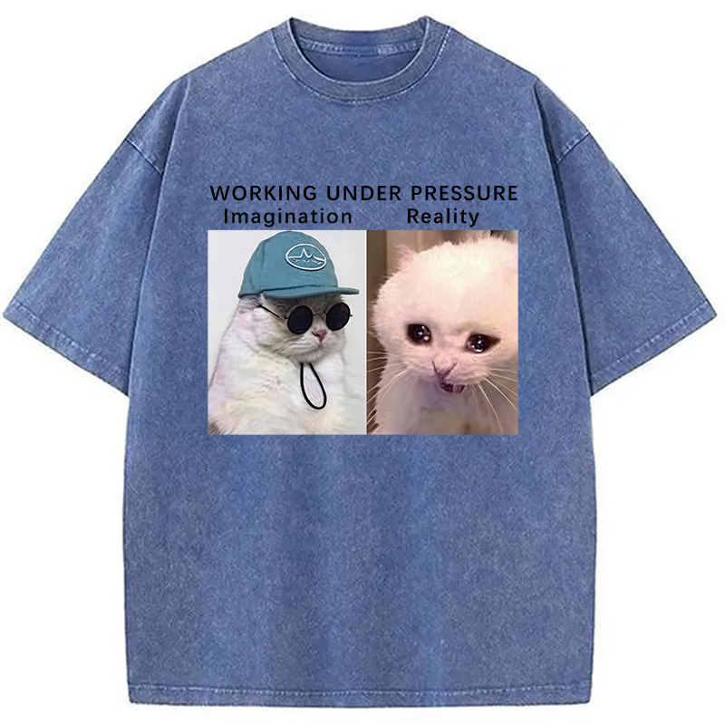 Modecanvas Working Under Pressure DTG Printing Washed T-Shirt