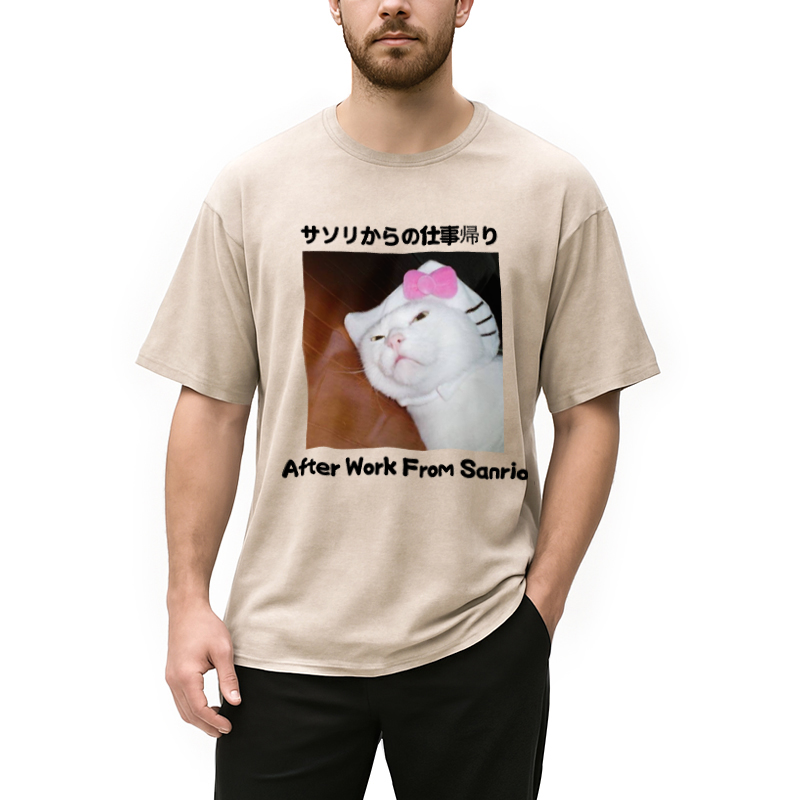 Modecanvas After Work From Sanrio Washed T-Shirt
