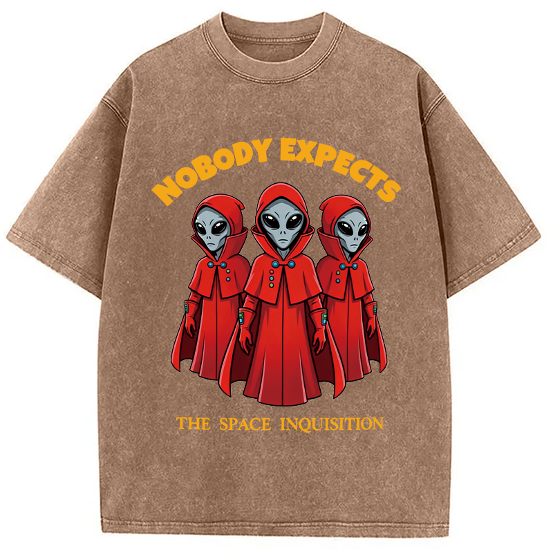 Modecanvas Alien Space Inquisition DTG Printing Washed T-Shirt