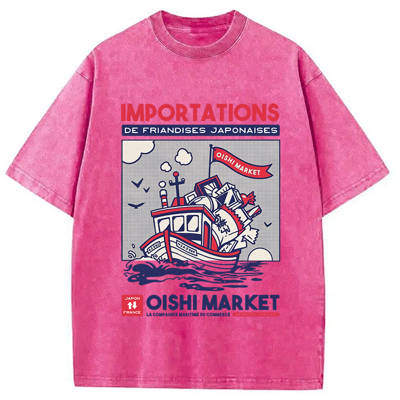 Modecanvas Importations De Friandises Japanese Washed T-Shirt