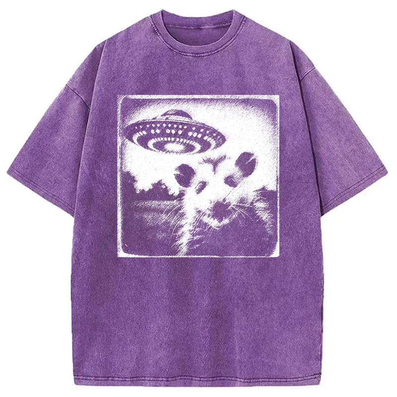 Modecanvas Where Is The Rat ? Washed T-Shirt