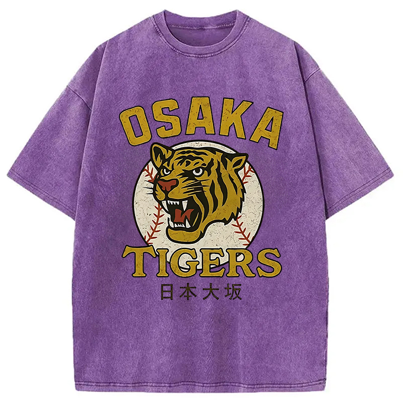 Modecanvas Funny Osaka Tigers Washed T-Shirt