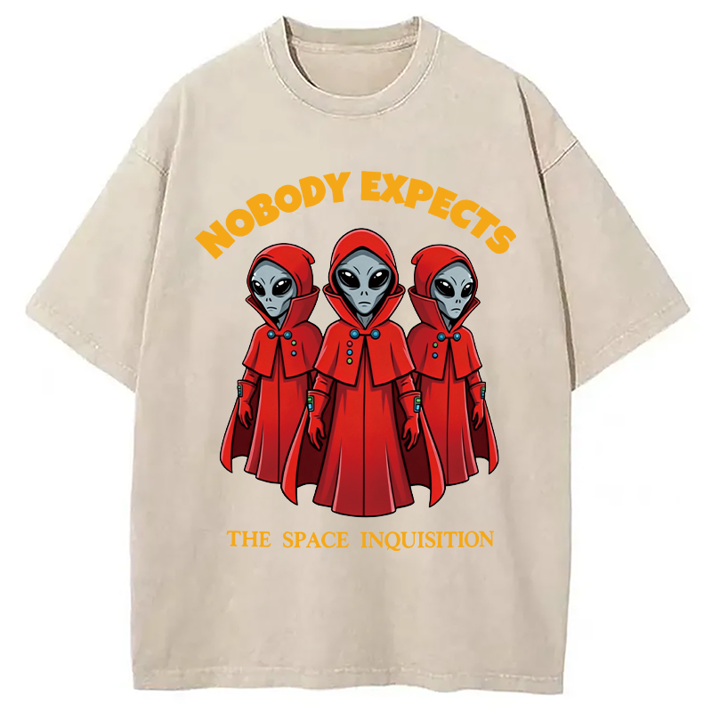 Modecanvas Alien Space Inquisition DTG Printing Washed T-Shirt