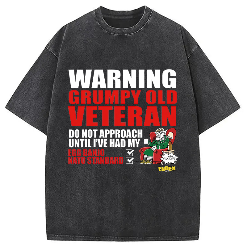 Modecanvas Do Not Approach DTG Printing Washed T-Shirt