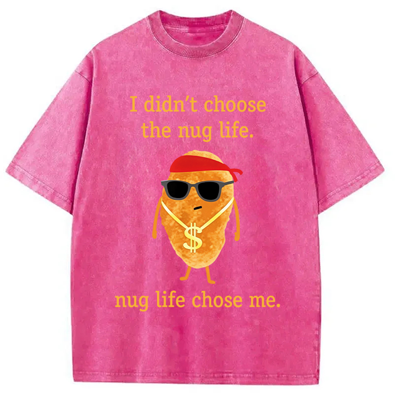 Modecanvas Funny Nugget DTG Printing Washed T-Shirt