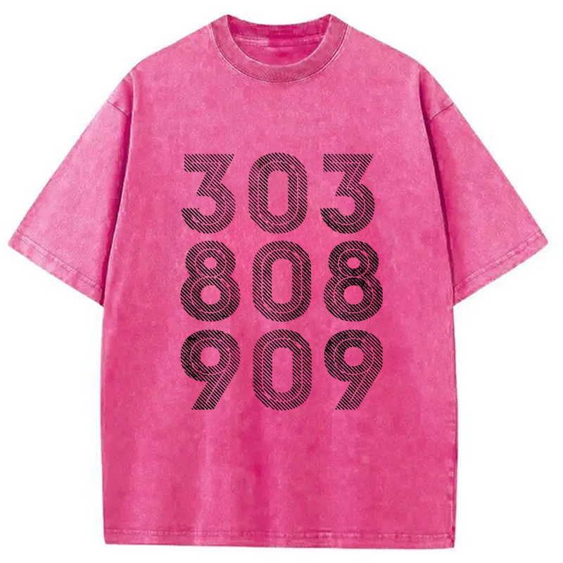 Modecanvas 303, 808, 909 Synth Drum Machine Washed T-Shirt