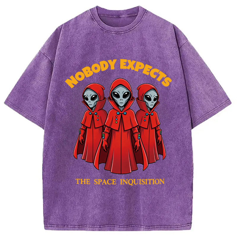 Modecanvas Alien Space Inquisition DTG Printing Washed T-Shirt