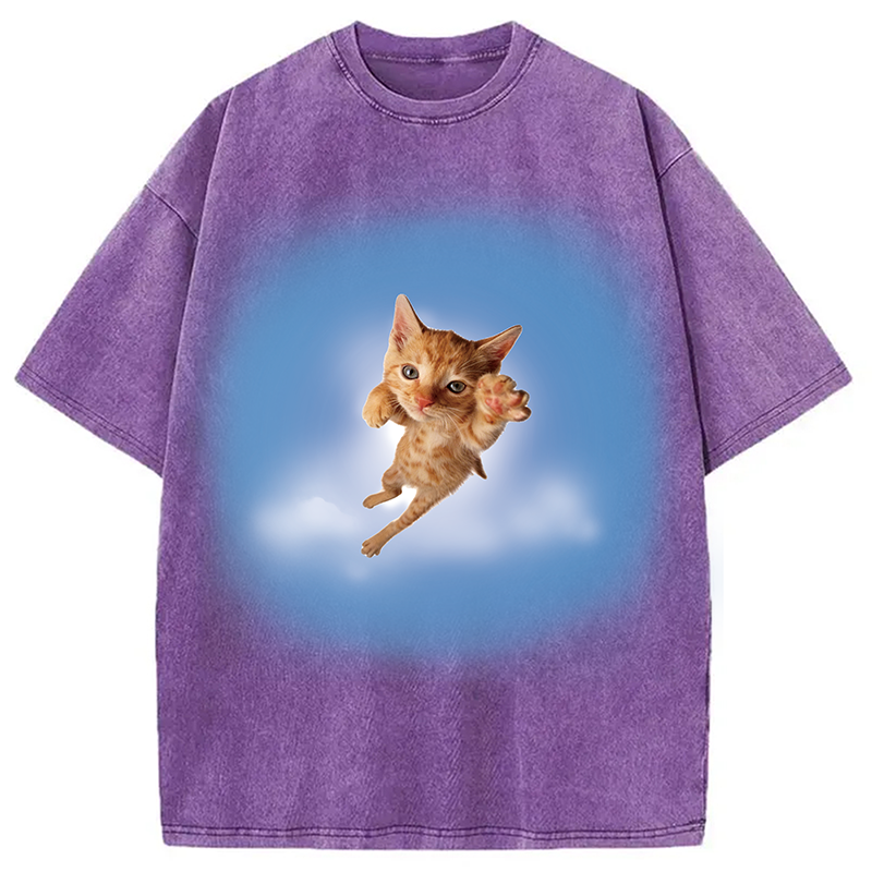 Modecanvas Pounce? More Like flounce DTG Printing Washed T-Shirt