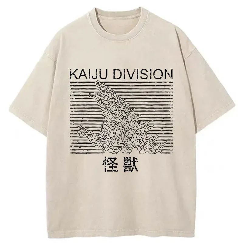 Modecanvas Music Monster Washed T-Shirt-modecanvas