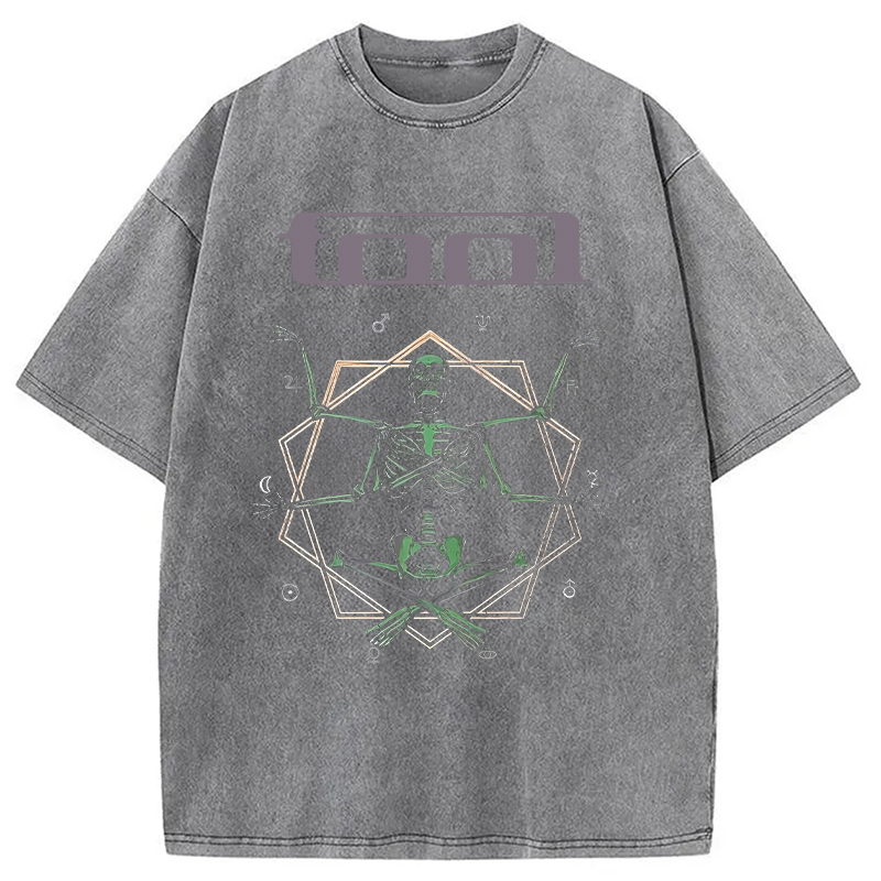 Modecanvas Soul Meditation DTG Printing Washed T-Shirt-modecanvas