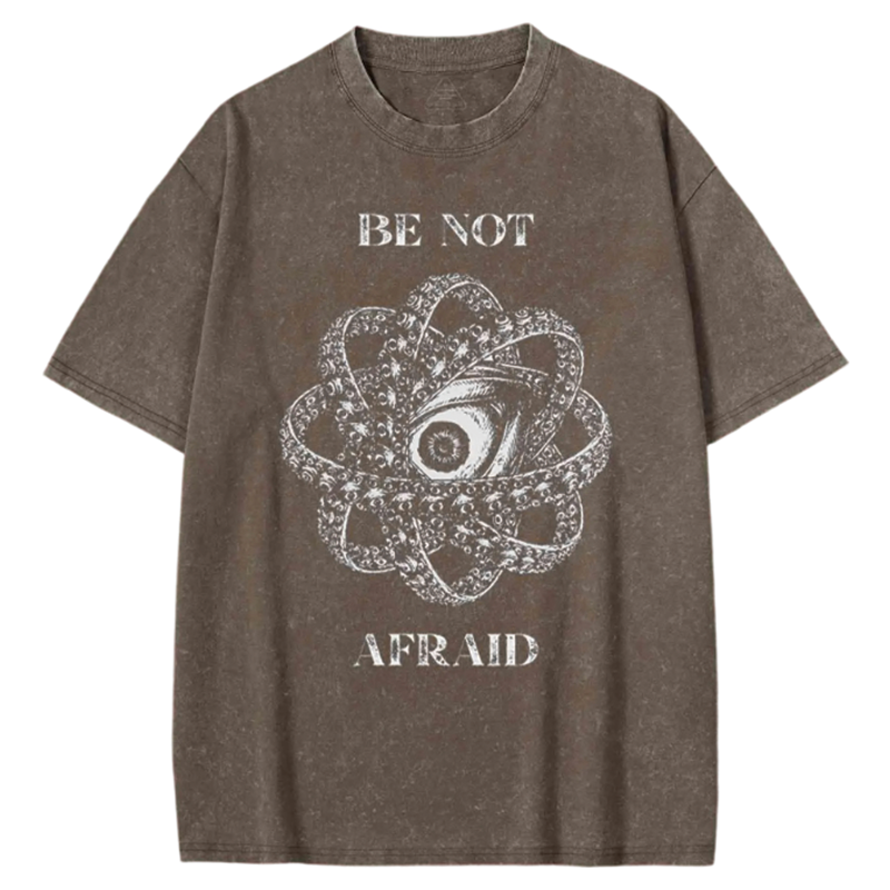 Modecanvas Be Not Afraid Washed T-shirt