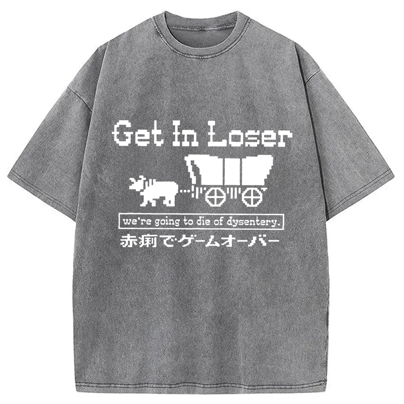 Modecanvas Died Of Dysentery Washed T-Shirt