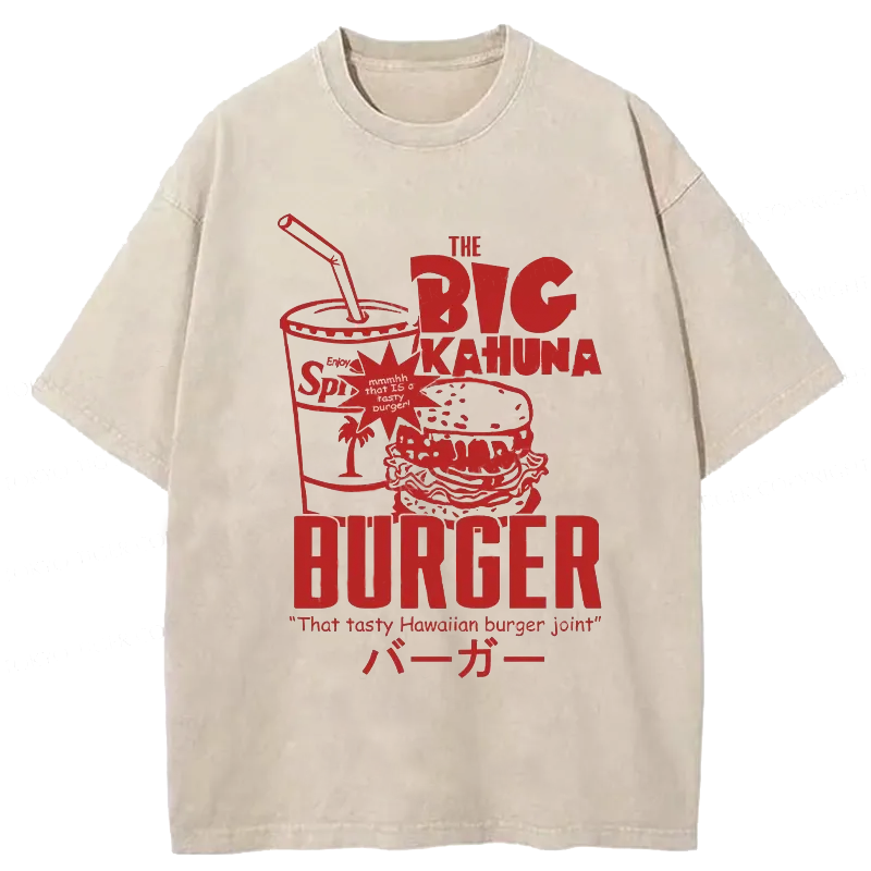 Modecanvas Tasty Hawaiian Burger Washed T-Shirt