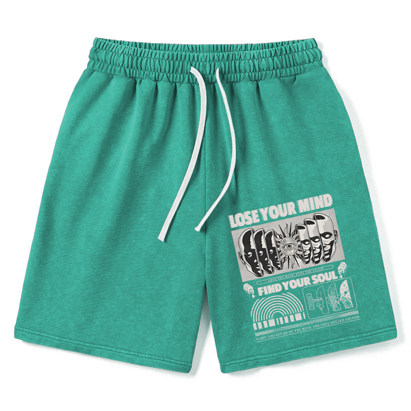 Modecanvas Lose Mind Find Soul Washed Short