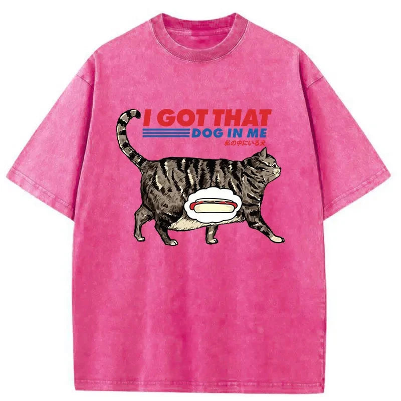Modecanvas I Got That Dog In Me Japan Washed T-Shirt-modecanvas