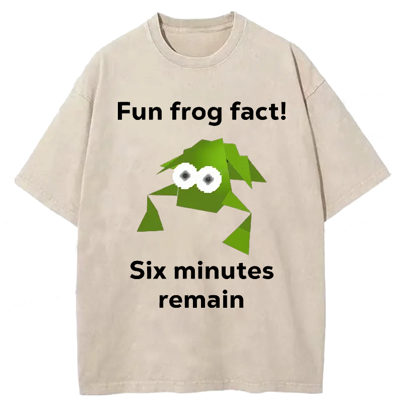 Modecanvas Funny Frog Kanji Washed T-Shirt