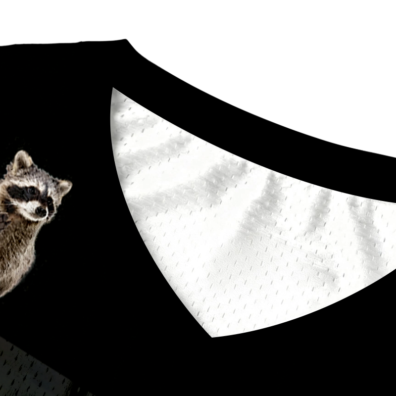 Modecanvas Racoon with a Ice Coffee Jersey Tank
