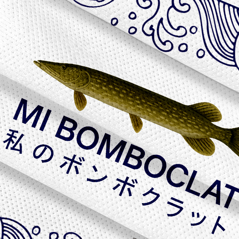 Modecanvas Mi Bomboclat Fish Meme Jersey Short
