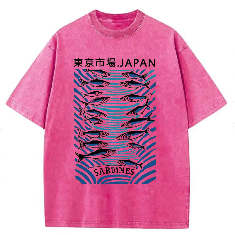 Modecanvas Tokyo Fish Market Washed T-Shirt