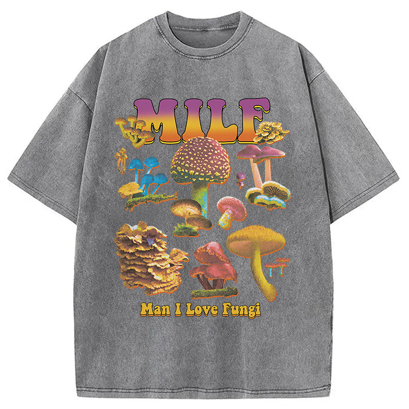 Modecanvas MILF Fungi Washed T-Shirt