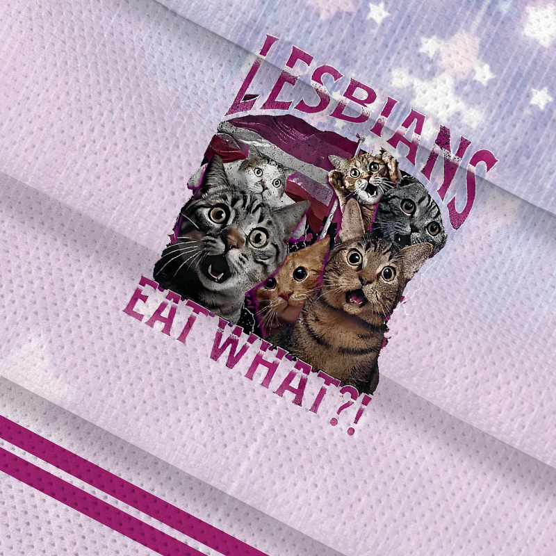 Modecanvas Lesbians Eat What?! Funny Jersey Short