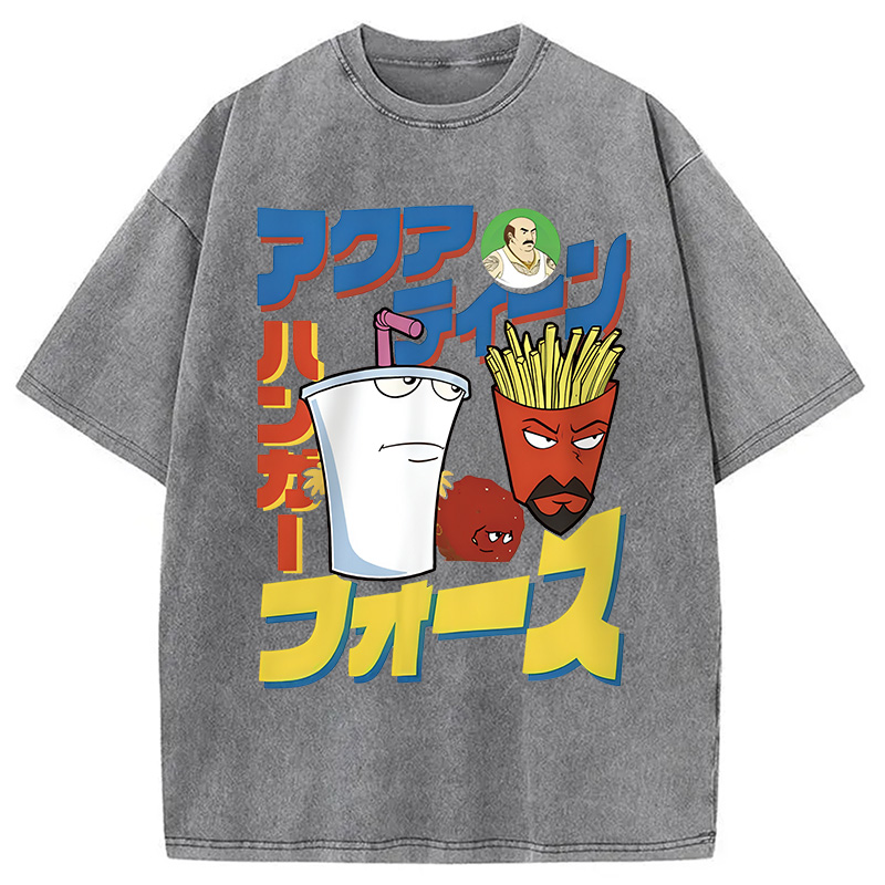 Modecanvas Retro Comics Vintage Washed T-Shirt
