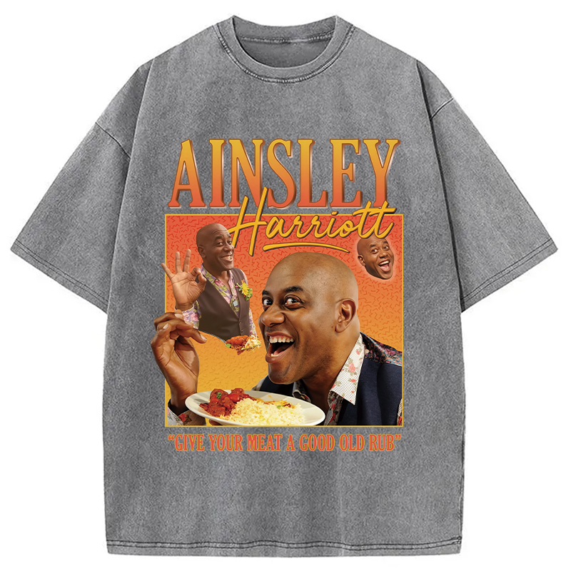 Modecanvas Ainsley Harriott Homage Washed T-Shirt