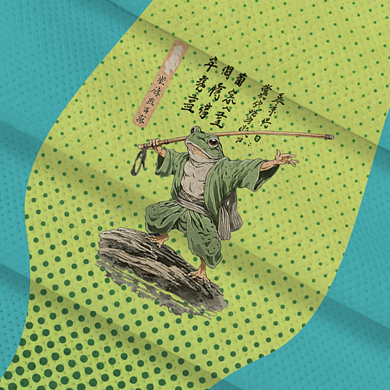 Modecanvas Frog Samurai Japanese Art Vintage Jersey Short