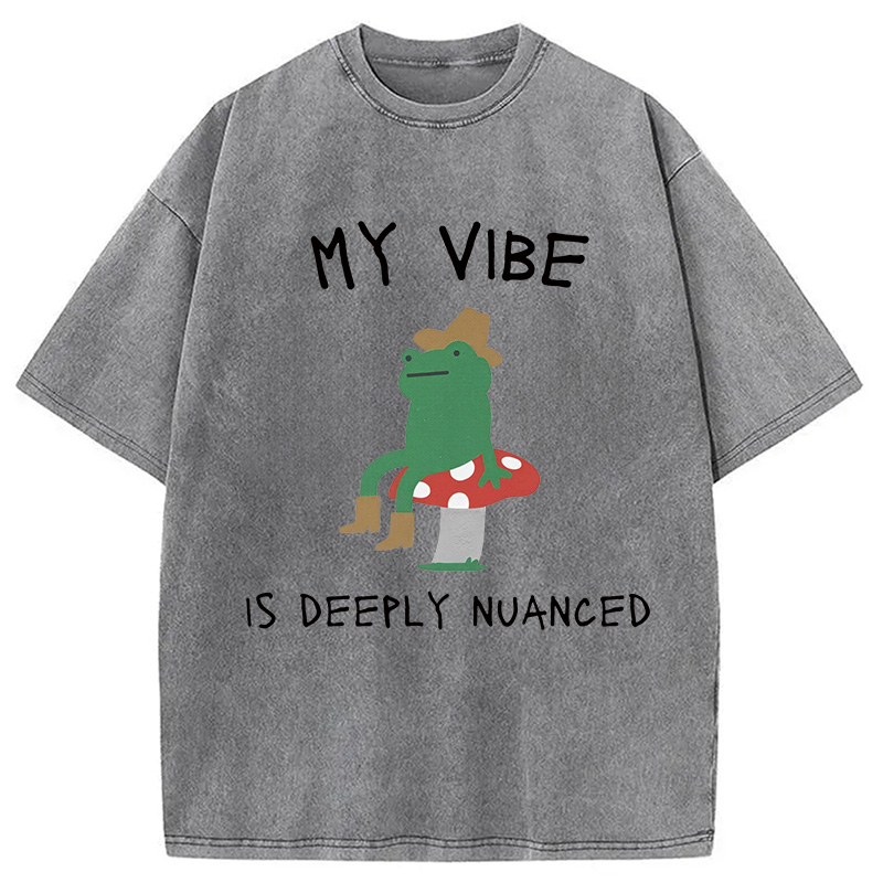 Modecanvas My Vibe Washed T-Shirt