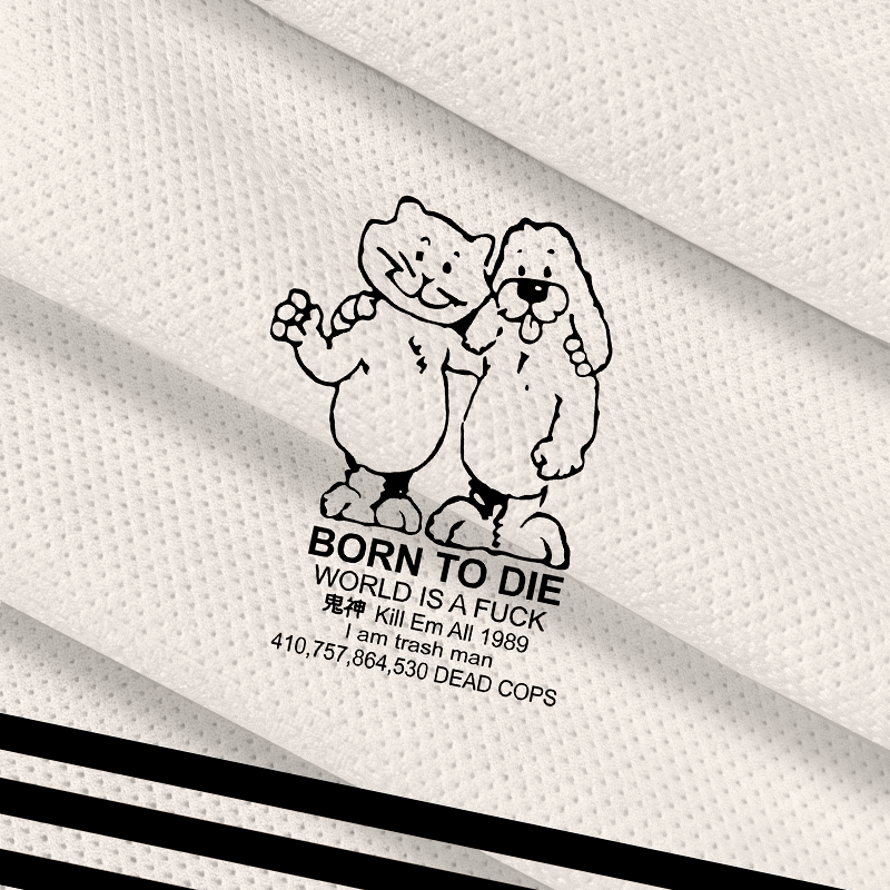 Modecanvas Born To Die Meme Jersey Short