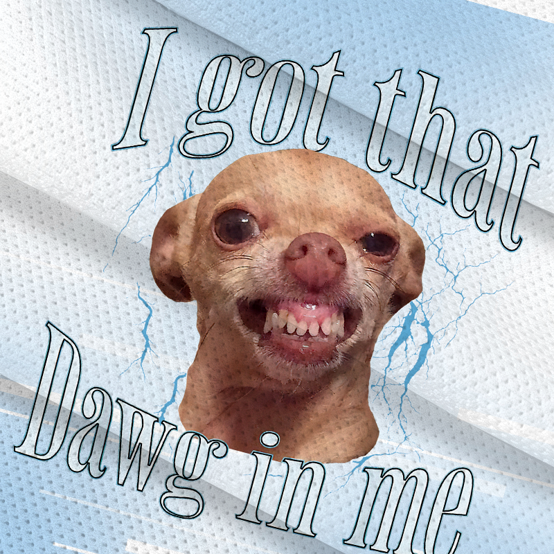 Modecanvas Chihuahua Funny Meme Jersey Short
