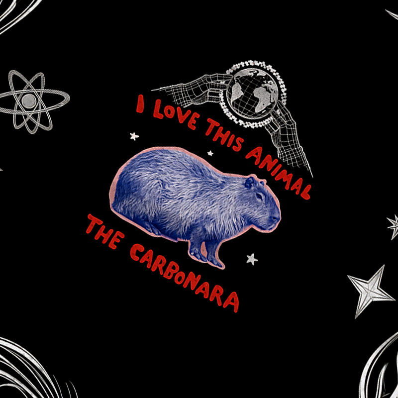 Modecanvas I Love This Animal The Carbonara Jersey Short