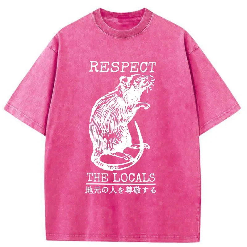 Modecanvas Esteem Local Rats Washed T-Shirt
