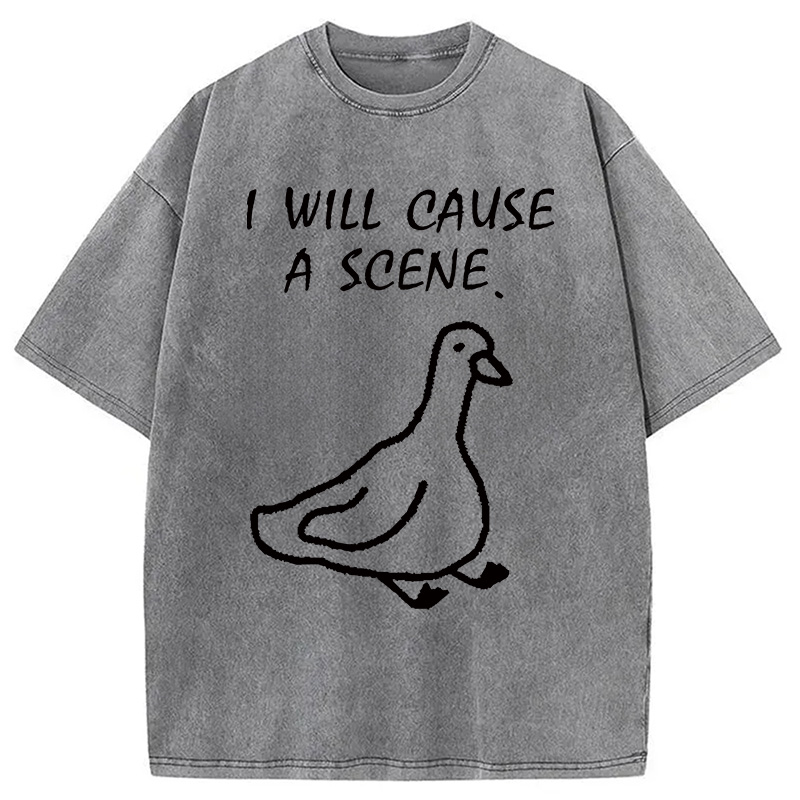 Modecanvas Stupid Goose Washed T-Shirt