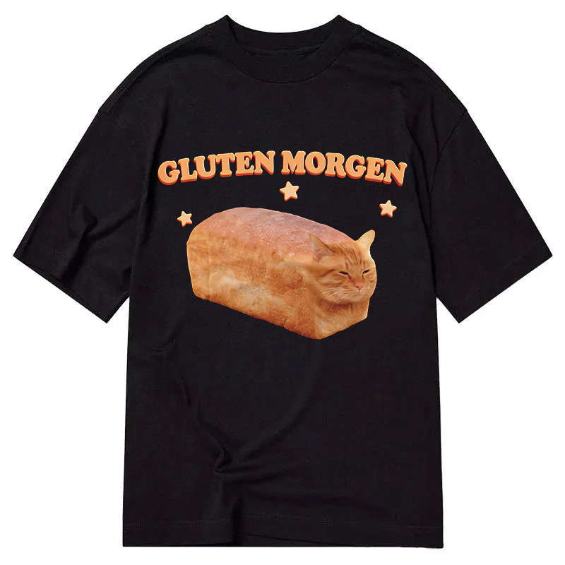 Modecanvas Silly Gluten Cat DTG Printing Classic T-Shirt-modecanvas