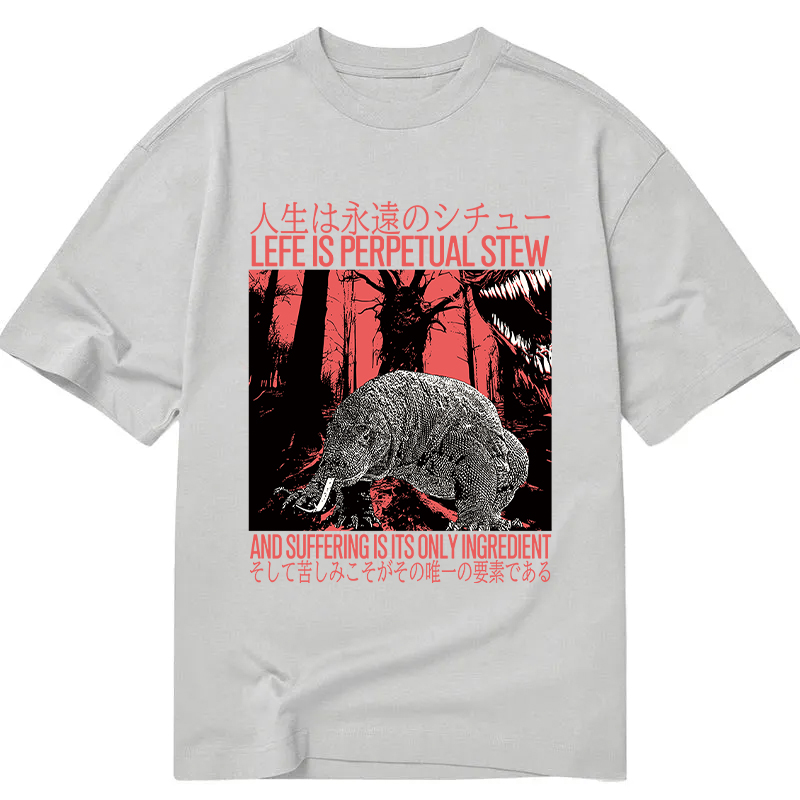Modecanvas Life is Perpetual Stew DTG Printing Classic T-Shirt-modecanvas