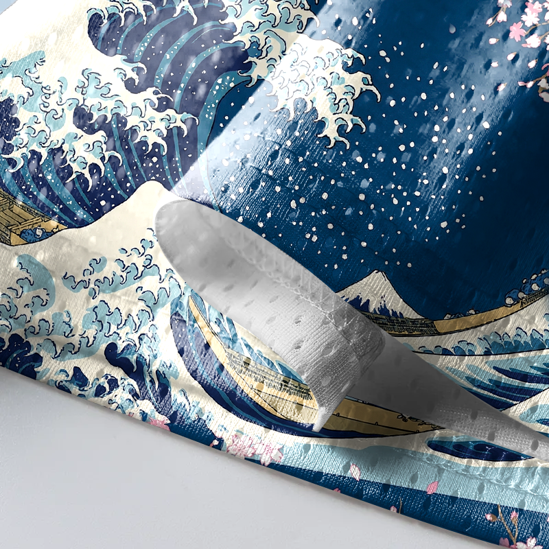 Modecanvas Sakura and Wave Mesh Jersey-modecanvas